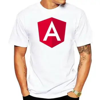 Мужская футболка с принтом, хлопковые футболки с круглым вырезом и коротким рукавом Angular 2, женская футболка