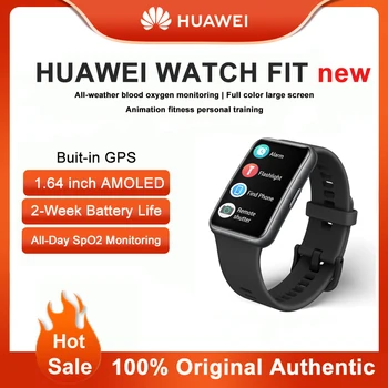 Оригинальные ЧАСЫ Huawei WATCH подходят для новых смарт-часов Sports Health Management Модные полноцветные часы с большим экраном