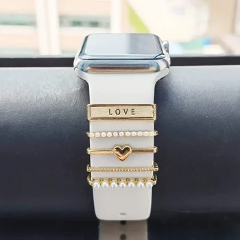 Бриллиантовое украшение для Apple Watch band 8 7 6 se Аксессуары Ювелирные Подвески Аксессуары для Samsung/Huawei ремешок для часов 20 мм/22 мм
