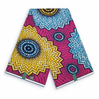 Африканская восковая ткань С настоящими принтами в нигерийском стиле Анкара, Новый Стиль, высококачественный батик из 100% хлопка Для вечернего платья