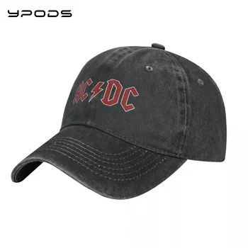 Джинсовая бейсболка Мужская Женская AC-DC Snapback Шляпа Летняя Спортивная хип-хоп кепка Gorras