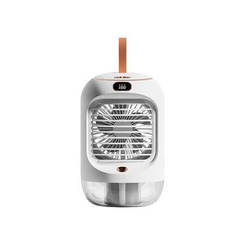 Электрический вентилятор Перезаряжаемый Портативный настольный Бесшумный USB Охлаждающий Мини Портативный вентилятор Кондиционеры Воздуха Увлажнитель воздуха для дома, белый