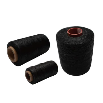 Черная кожаная швейная вощеная нить, вощеный шнур, ручная строчка